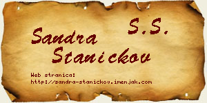 Sandra Staničkov vizit kartica